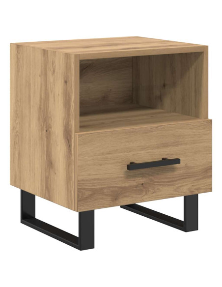 Armadio da Notte 2 pcs rovere artigianale 40 x 35 x 47,5 cm
