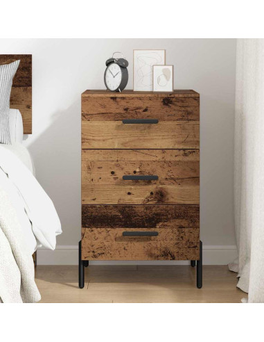 Armadio da Notte con cassetto Legno vecchio 40 x 40 x 66 cm