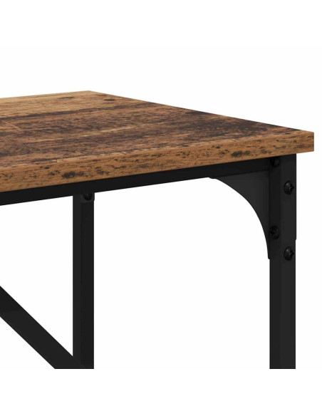 Tavolo consolle Legno vecchio 75 x 32 x 75 cm Legno multistrato