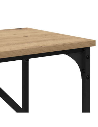 Tavolo consolle rovere artigianale 75 x 32 x 75 cm