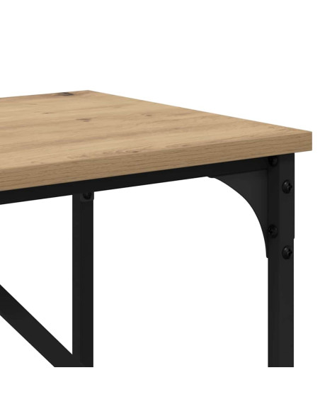 Tavolo consolle rovere artigianale 75 x 32 x 75 cm