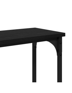 TavoloConsolle Rovere nero 145x22.5x75cm Legno multistrato 2