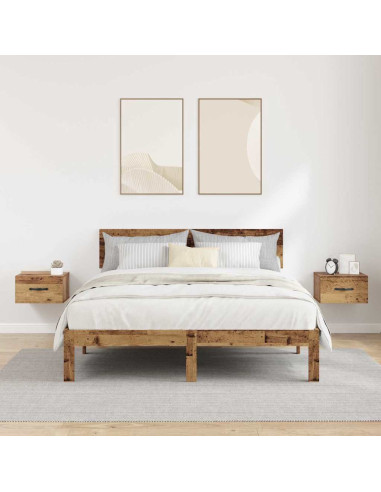 Armadio da Notte 2 pcs Legno vecchio 35 x 35 x 20 cm