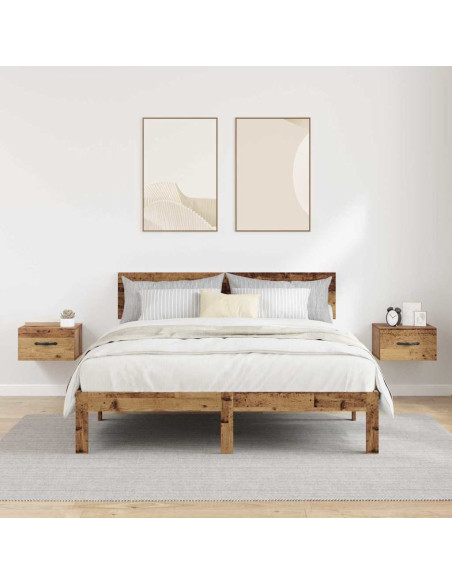 Armadio da Notte 2 pcs Legno vecchio 35 x 35 x 20 cm