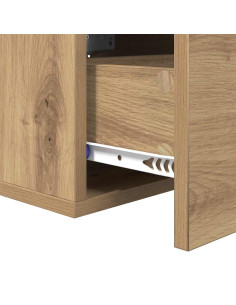 Armadio da Notte 2 pcs rovere artigianale 35 x 35 x 20 cm 2