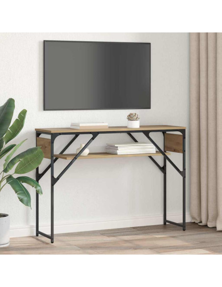 TavoloConsolle Rovere artigianale 105x30x75cm Legno multistrato