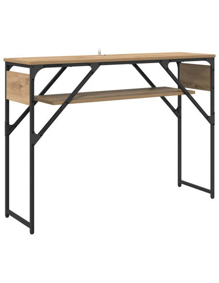 TavoloConsolle Rovere artigianale 105x30x75cm Legno multistrato