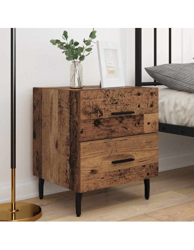 Armadio da Notte 2 pcs Legno vecchio 40 x 35 x 47,5 cm