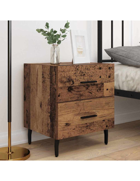 Armadio da Notte 2 pcs Legno vecchio 40 x 35 x 47,5 cm