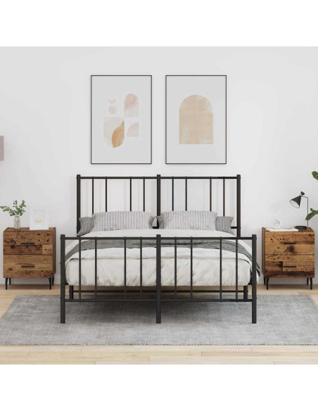 Armadio da Notte 2 pcs Legno vecchio 40 x 35 x 47,5 cm