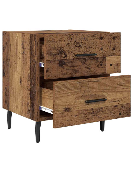 Armadio da Notte 2 pcs Legno vecchio 40 x 35 x 47,5 cm
