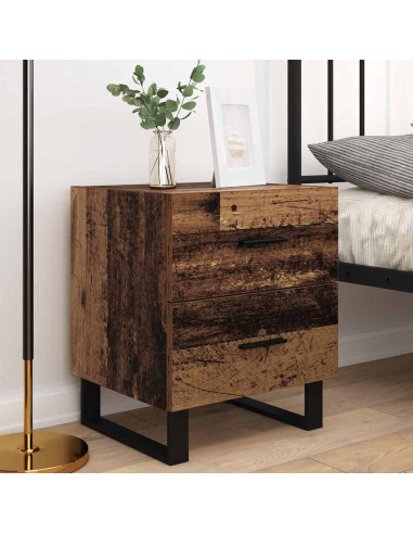 Armadio da Notte 2 pcs Legno vecchio 40 x 35 x 47,5 cm