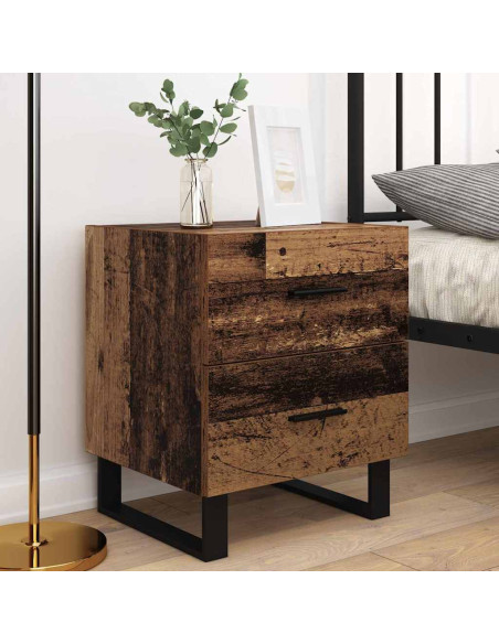 Armadio da Notte 2 pcs Legno vecchio 40 x 35 x 47,5 cm
