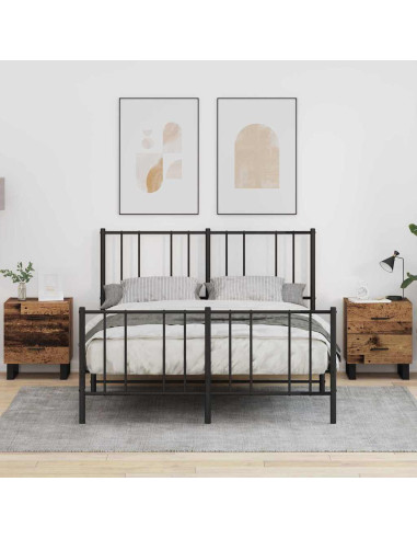 Armadio da Notte 2 pcs Legno vecchio 40 x 35 x 47,5 cm