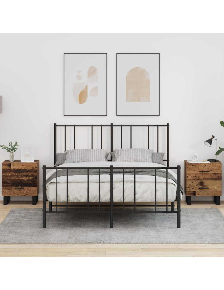 Armadio da Notte 2 pcs Legno vecchio 40 x 35 x 47,5 cm