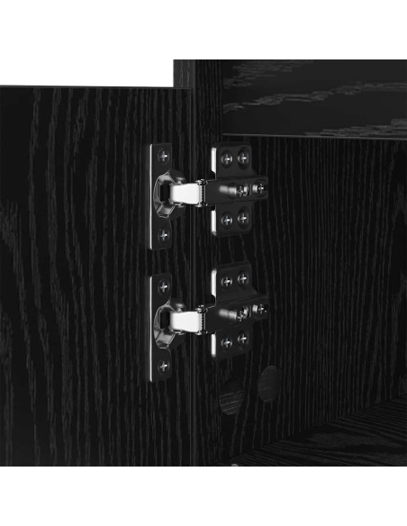 Tavolino da salotto con cassetto Rovere nero 90 x 60 x 35 cm