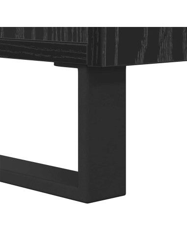 Tavolino da salotto con cassetto Rovere nero 90 x 60 x 35 cm