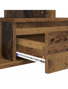 Tavolino da salotto con cassetto Legno vecchio 90 x 49 x 45 cm 2