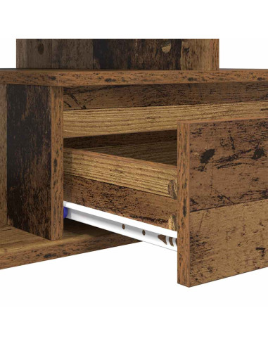 Tavolino da salotto con cassetto Legno vecchio 90 x 49 x 45 cm