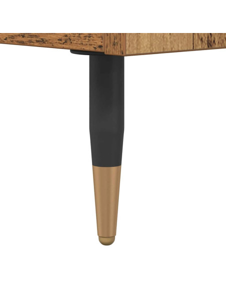 Tavolino da salotto con cassetto Legno vecchio 90 x 49 x 45 cm