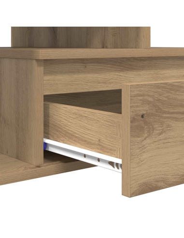 Tavolino da salotto rovere artigianale 90 x 49 x 45 cm