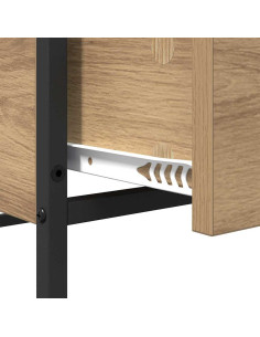 Tavolino da salotto rovere artigianale 100 x 51 x 45 cm 2