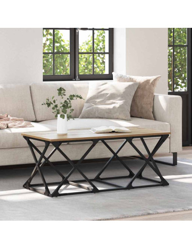 Tavolino da salotto rovere artigianale 100 x 49 x 40 cm