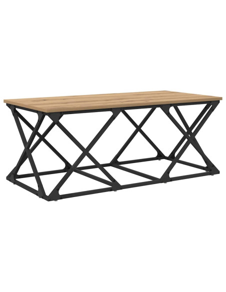 Tavolino da salotto rovere artigianale 100 x 49 x 40 cm