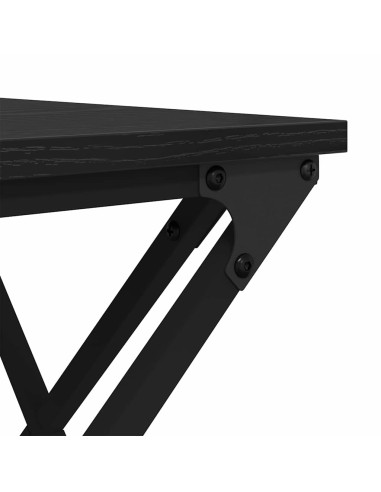 Tavolino da salotto Rovere nero 100 x 49 x 40 cm