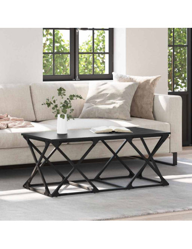 Tavolino da salotto Rovere nero 100 x 49 x 40 cm