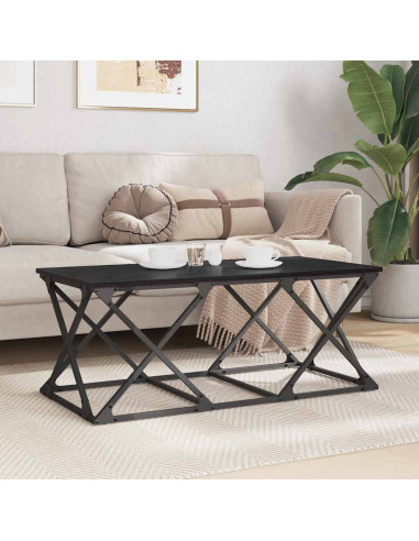 Tavolino da salotto Rovere nero 100 x 49 x 40 cm