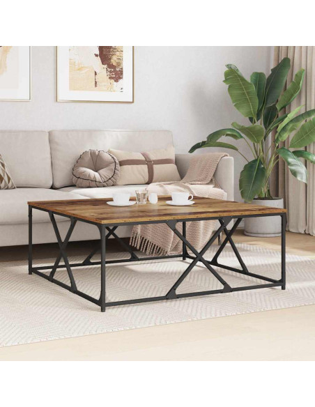 Tavolino da salotto Legno vecchio 100 x 100 x 40 cm