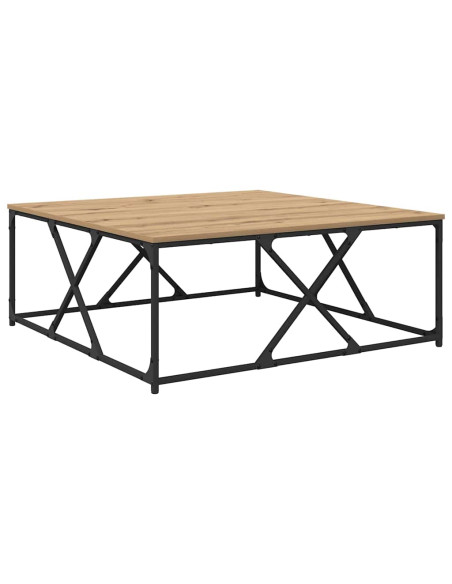 Tavolino da salotto rovere artigianale 100 x 100 x 40 cm