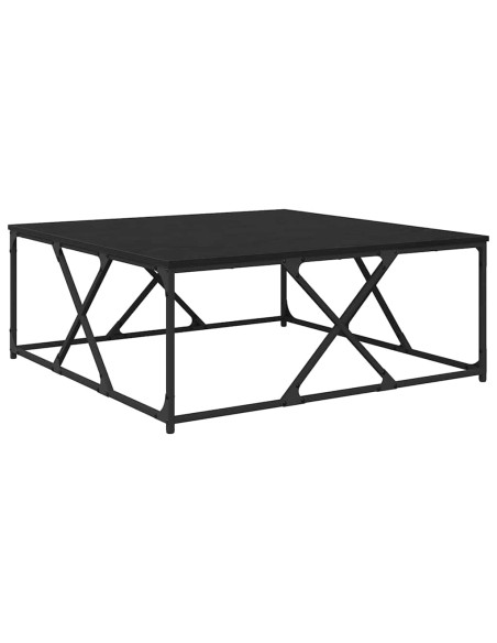 Tavolino da salotto Rovere nero 100 x 100 x 40 cm