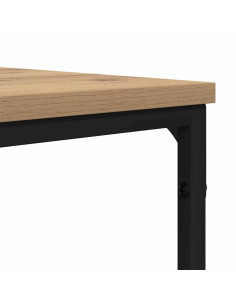 Tavolino da salotto rovere artigianale 70 x 70 x 30 cm 2