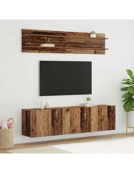 Unità TV 6 pcs Legno vecchio Legno multistrato