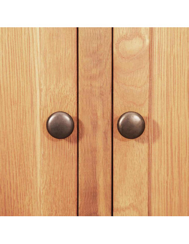 Credenza Marrone 112 x 33.5 x 70 cm Legno di quercia massiccio