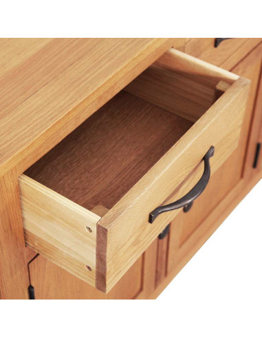 Credenza Marrone 112 x 33.5 x 70 cm Legno di quercia massiccio