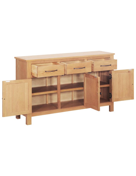 Credenza Marrone 112 x 33.5 x 70 cm Legno di quercia massiccio