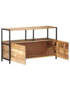 Credenza 110x35x65 cm in Legno Massello di Mango 2