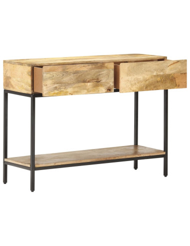 Tavolo Consolle 100x35x76 cm in Legno Massello di Mango