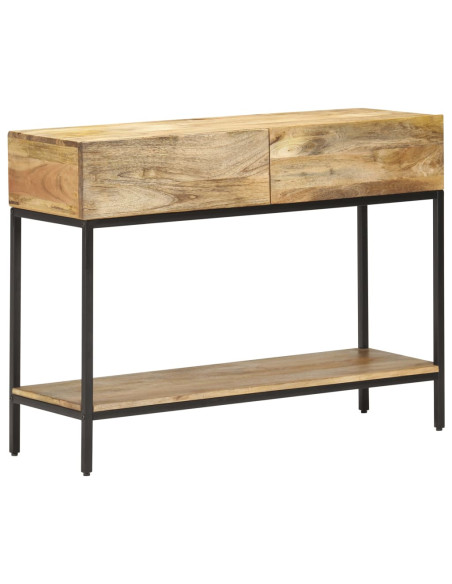 Tavolo Consolle 100x35x76 cm in Legno Massello di Mango