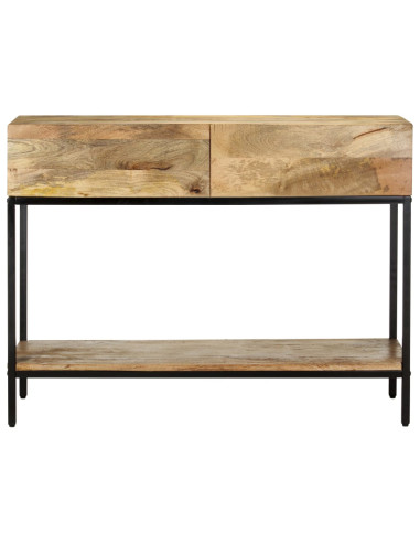 Tavolo Consolle 100x35x76 cm in Legno Massello di Mango