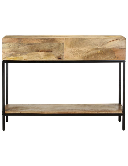 Tavolo Consolle 100x35x76 cm in Legno Massello di Mango