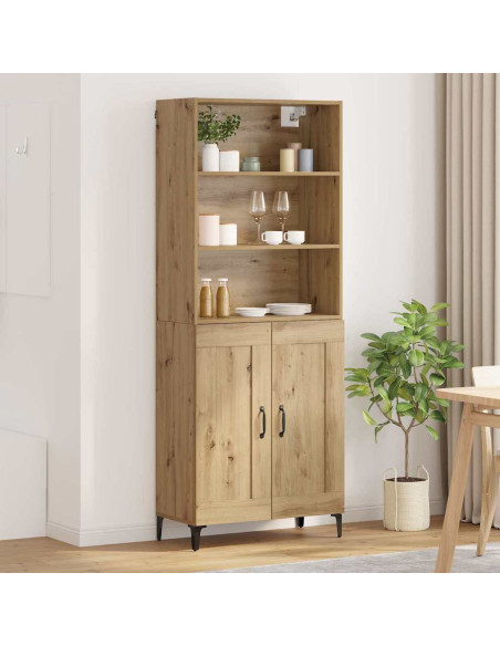 Credenza 2 pcs rovere artigianale Legno multistrato