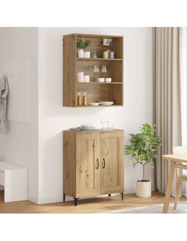 Credenza 2 pcs rovere artigianale Legno multistrato