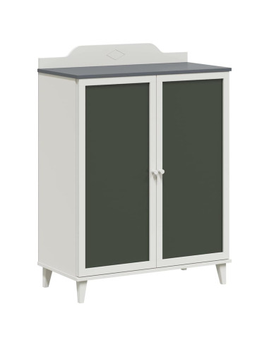 Armadio Lavagna con porta Grigio e bianco Legno multistrato