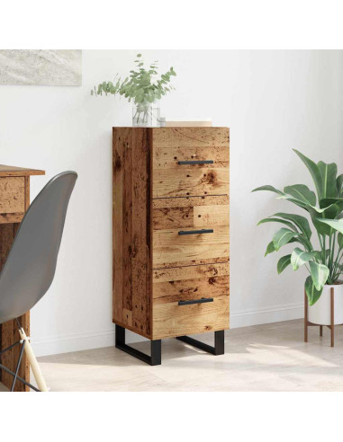 Credenza con cassetto Legno vecchio 34,5 x 34 x 90 cm
