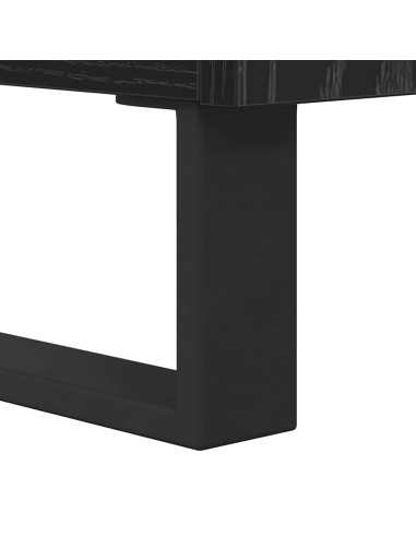 Credenza con cassetto Rovere nero Legno multistrato