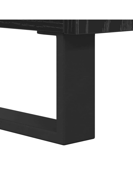 Credenza con cassetto Rovere nero Legno multistrato